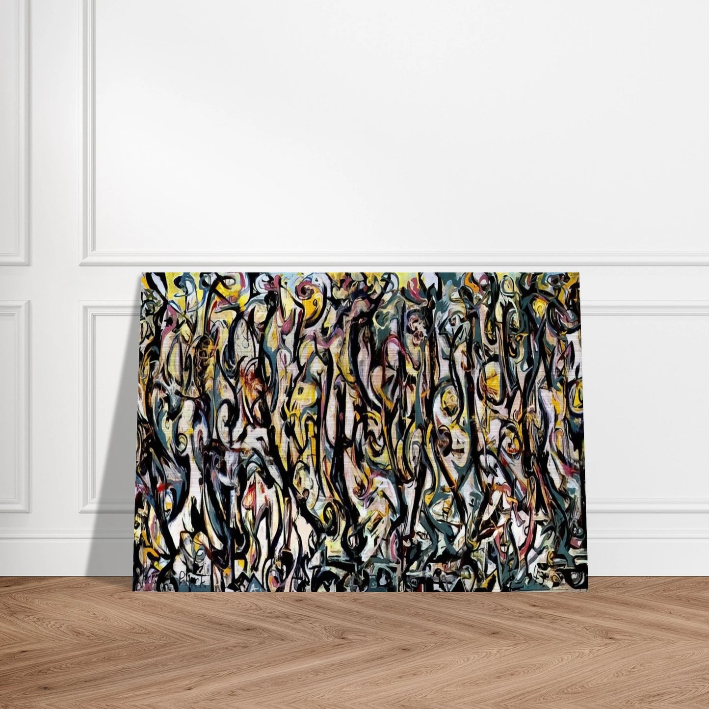 MURAL 1943 1 - Jackson Pollock Brushed Aluminum Print - 70x100 cm / 28x40 inches | Jackson Pollock Aluminum Print | Jackson Pollock Prints