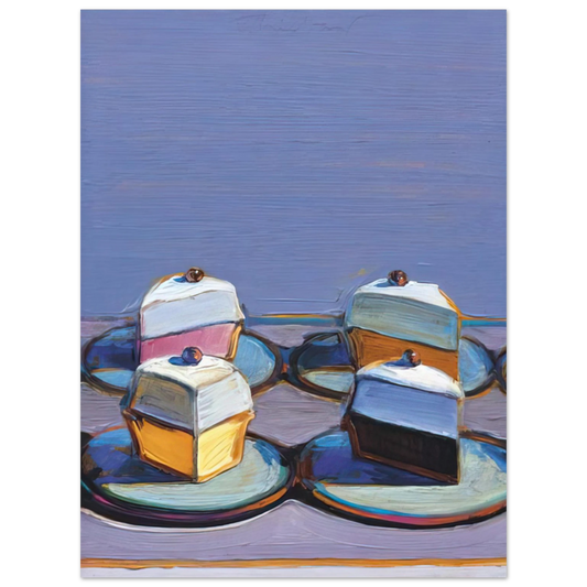 Wayne Thiebaud - Meringue Mix - 1999 Wall Art - 21x29.7 cm / 8x12" - Fine Art Poster - -