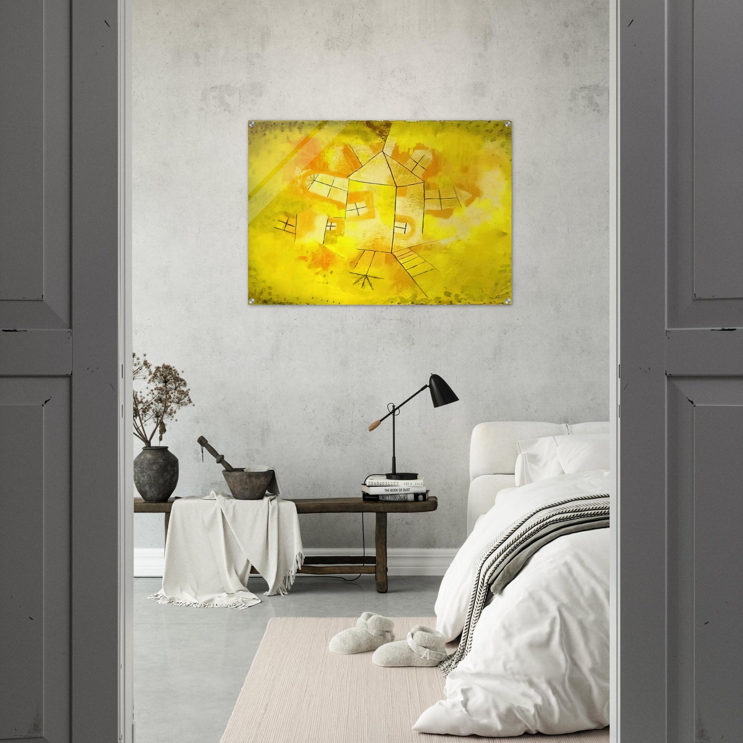 REVOLVING HOUSE 1921 - Paul Klee Acrylic Print - 70x100 cm / 28x40″ inches | Paul Klee Wall Art | Paul Klee Prints