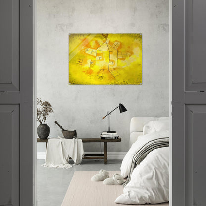 REVOLVING HOUSE 1921 - Paul Klee Acrylic Print - 70x100 cm / 28x40″ inches | Paul Klee Wall Art | Paul Klee Prints