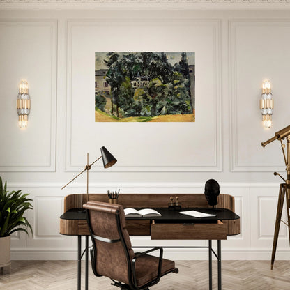 Castle of Marines - Paul Cézanne Brushed Aluminum Print - 70x100 cm / 28x40 inches | Paul Cézanne Aluminum Print | Paul Cézanne Prints
