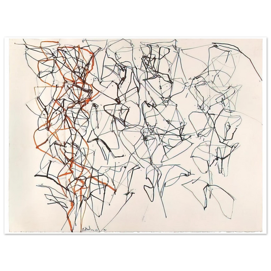 Brice Marden - Study for the Virgins - 1990  75x100 cm / 30x40inches Fine Art Poster