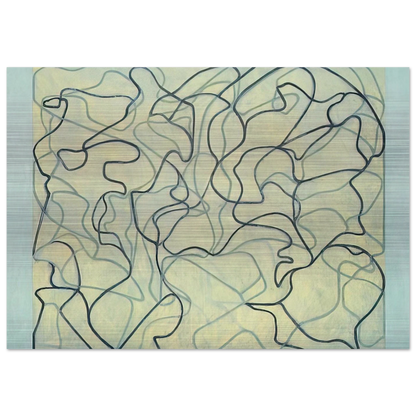 First Letter - 2009 - Brice Marden Brushed Aluminum Print - 70x100 cm / 28x40 inches | Brice Marden Aluminum Print | Brice Marden Prints