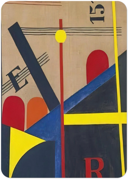 Large painting of the railroad By Laszlo Moholy-Nagy Pack of 10 Post Cards | Laszlo Moholy-Nagy Post Cards | A6 (10.5 x 14.8 cm) - 4.1 x 5.8 inches