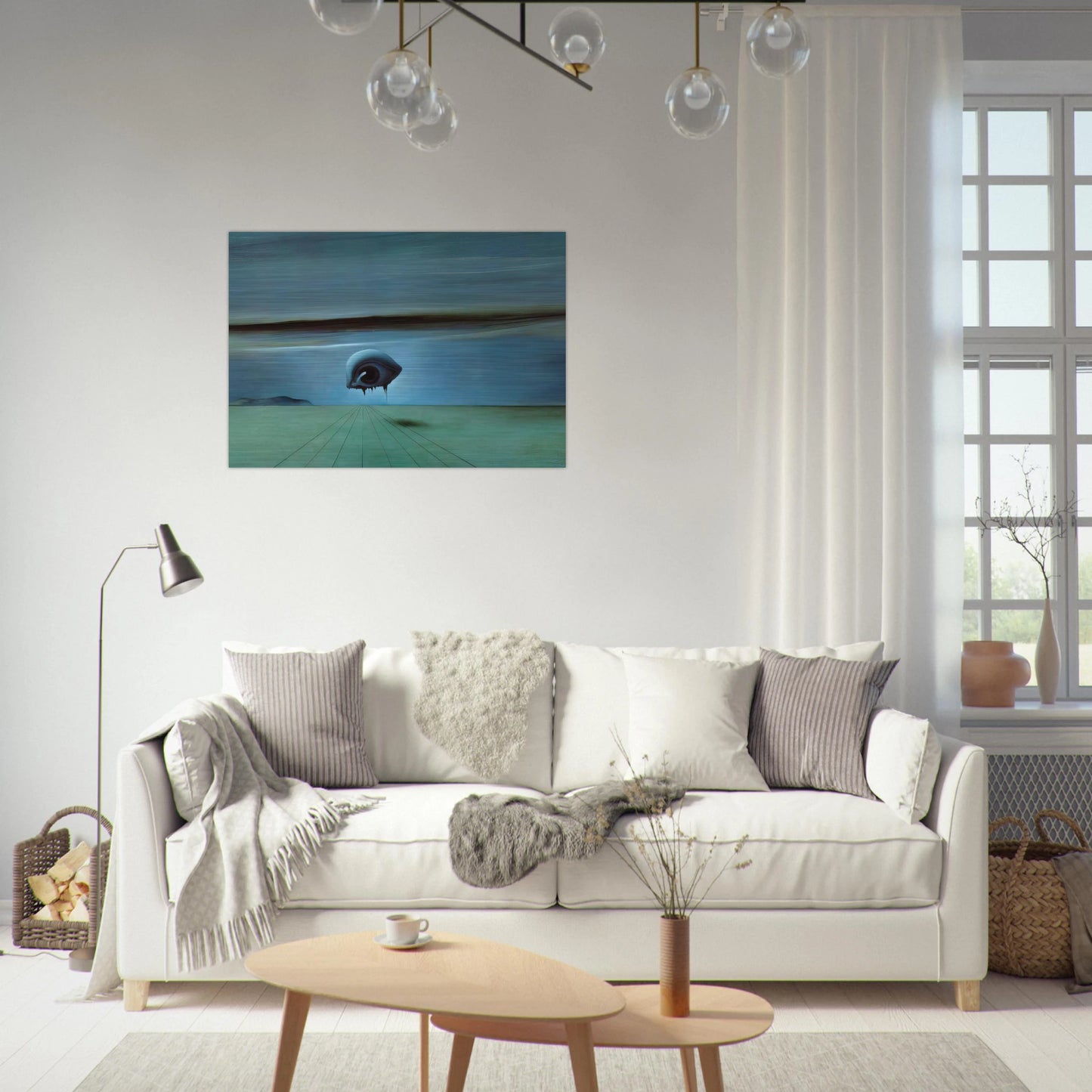 THE EYE - Salvador Dali Brushed Aluminum Print - 70x100 cm / 28x40 inches | Salvador Dali Aluminum Print | Salvador Dali Prints