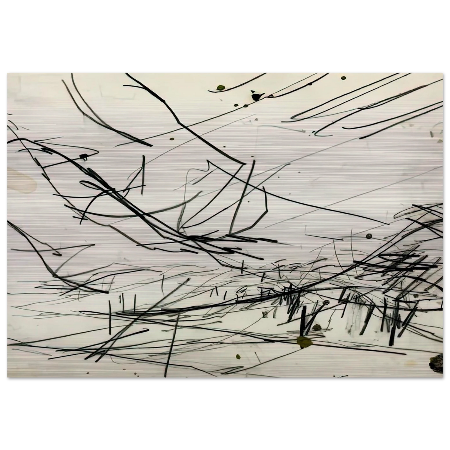 WORKING DRAWING FOR PRIMROSE HILL - Frank Auerbach Brushed Aluminum Print - 70x100 cm / 28x40 inches | Frank Auerbach Aluminum Print | Frank Auerbach Prints