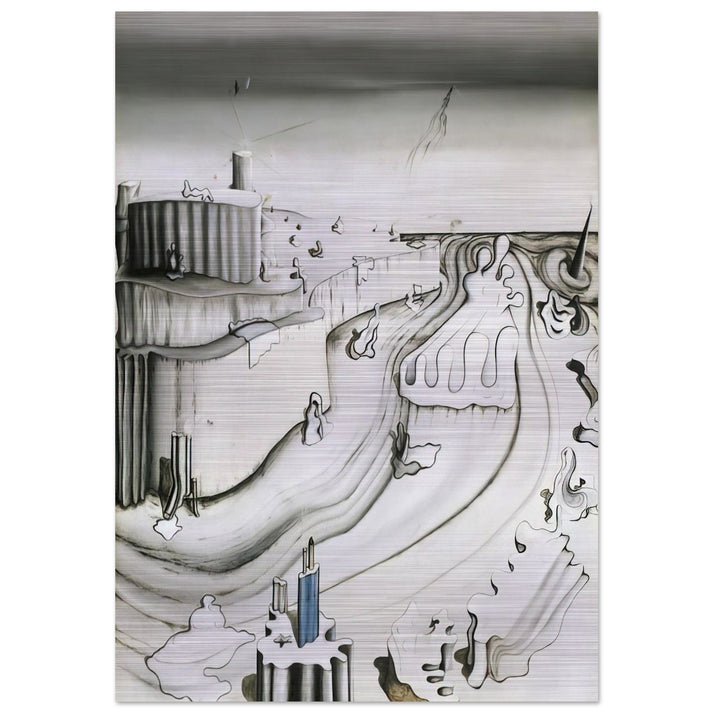 Promontory Palace - Yves Tanguy Brushed Aluminum Print - 70x100 cm / 28x40 inches | Yves Tanguy Aluminum Print | Yves Tanguy Prints