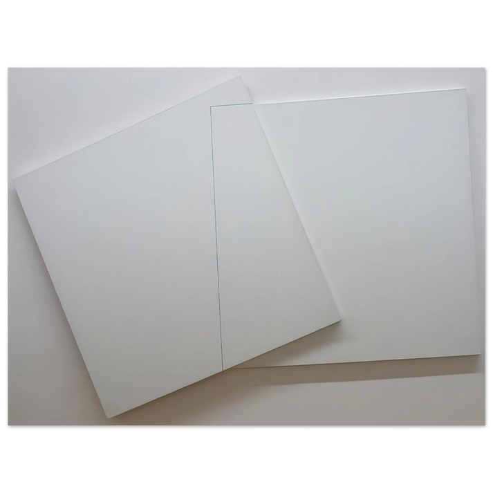 Francois Morellet - Supersition et transparence, CarrÃƒÂ© derriÃƒÂ¨re 0-90 degrees, carrÃƒÂ© devant 20 Ã¢â‚¬â€œ 110 degrees - Minimalism  75x100 cm / 30x40inches Fine Art Poster