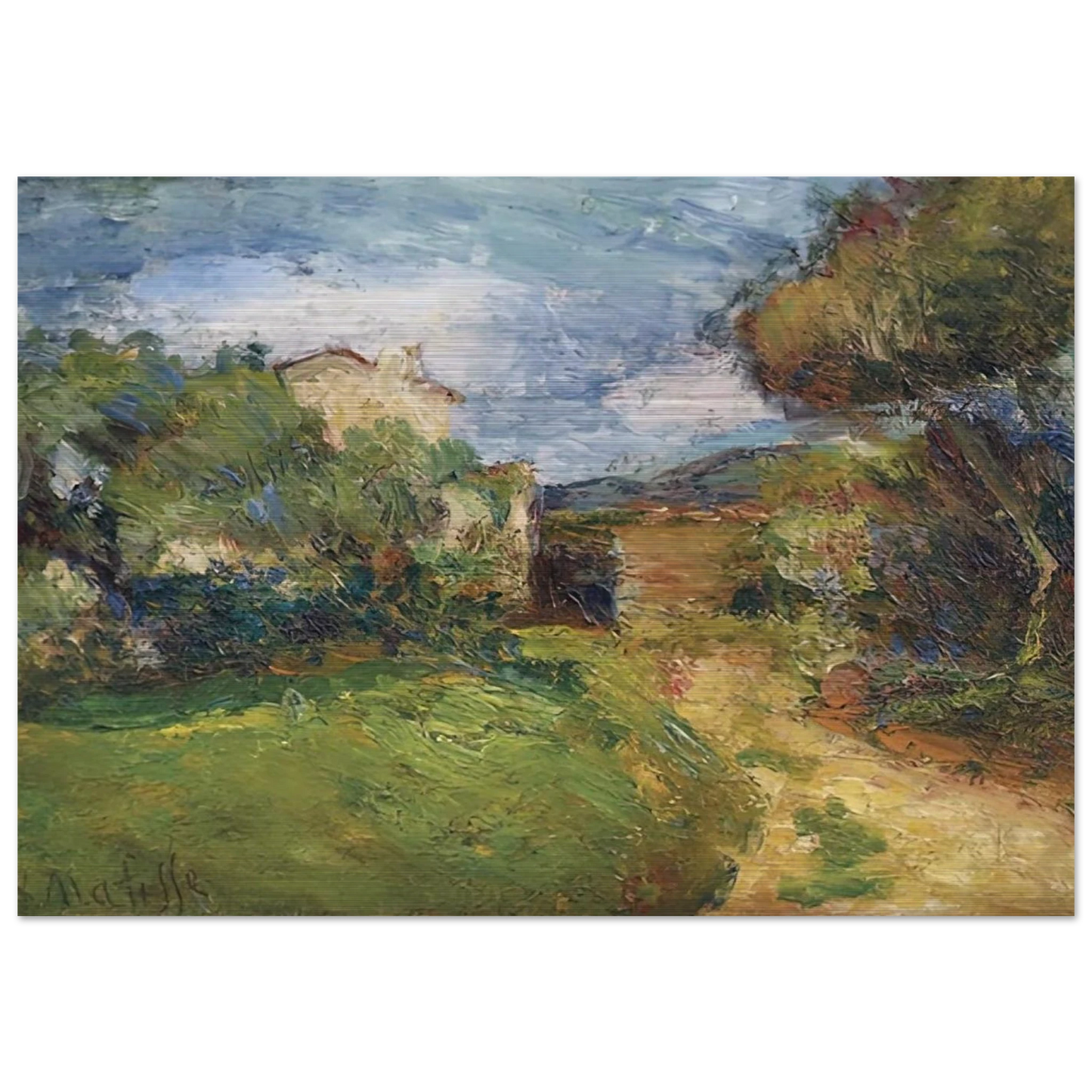 PETIT PAYSAGE CORSE 1898 - Henri Matisse Brushed Aluminum Print - 70x100 cm / 28x40 inches | Henri Matisse Aluminum Print | Henri Matisse Prints