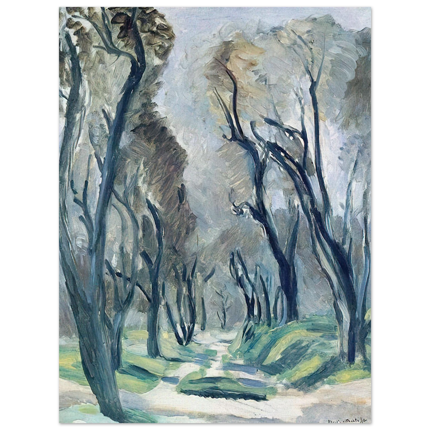 Henri Matisse - AVENUE OF OLIVE TREES 1952  75x100 cm / 30x40inches Fine Art Poster