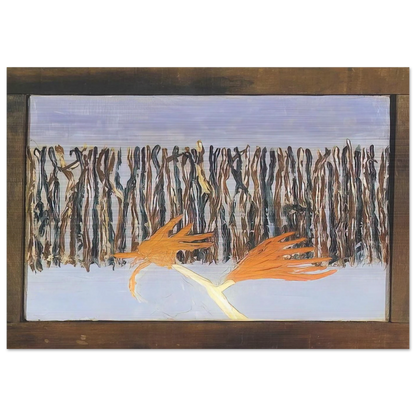 Burning Bush - 1953 - Forrest Bess Brushed Aluminum Print - 70x100 cm / 28x40 inches | Forrest Bess Aluminum Print | Forrest Bess Prints