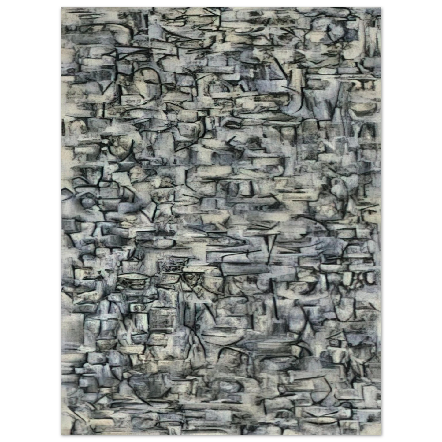 Ad Reinhardt - Number 22 - 1949  75x100 cm / 30x40inches Fine Art Poster