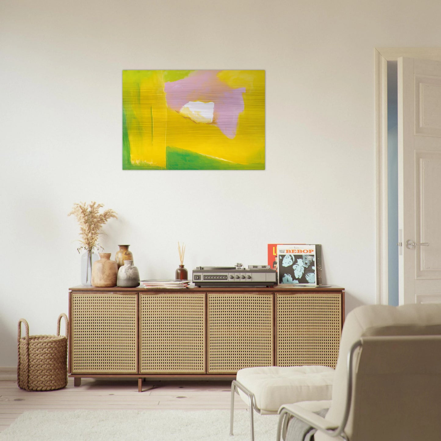 UNTITLED 8 1997 - Esteban Vicente Brushed Aluminum Print - 70x100 cm / 28x40 inches | Esteban Vicente Aluminum Print | Esteban Vicente Prints