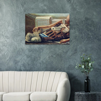 ARCHAEOLOGIST - Giorgio de Chirico Brushed Aluminum Print - 70x100 cm / 28x40 inches | Giorgio de Chirico Aluminum Print | Giorgio de Chirico Prints