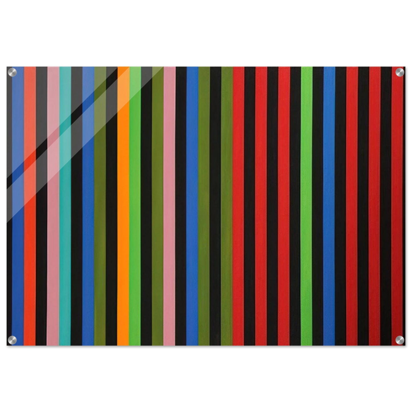 Firebox - 1964 - Gene Davis Acrylic Print - 70x100 cm / 28x40″ inches | Gene Davis Wall Art | Gene Davis Prints