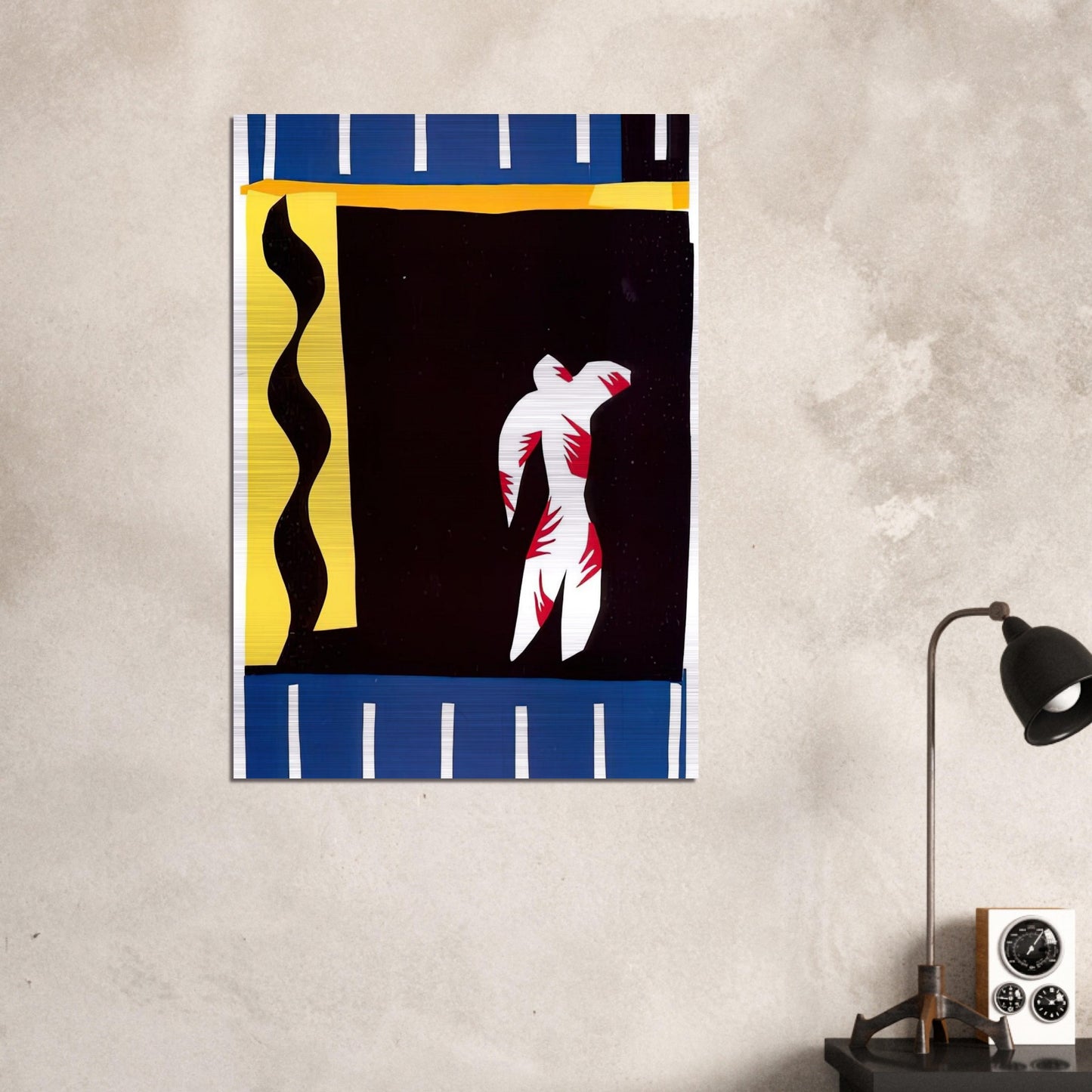 THE CLOWN 1943 - Henri Matisse Brushed Aluminum Print - 70x100 cm / 28x40 inches | Henri Matisse Aluminum Print | Henri Matisse Prints