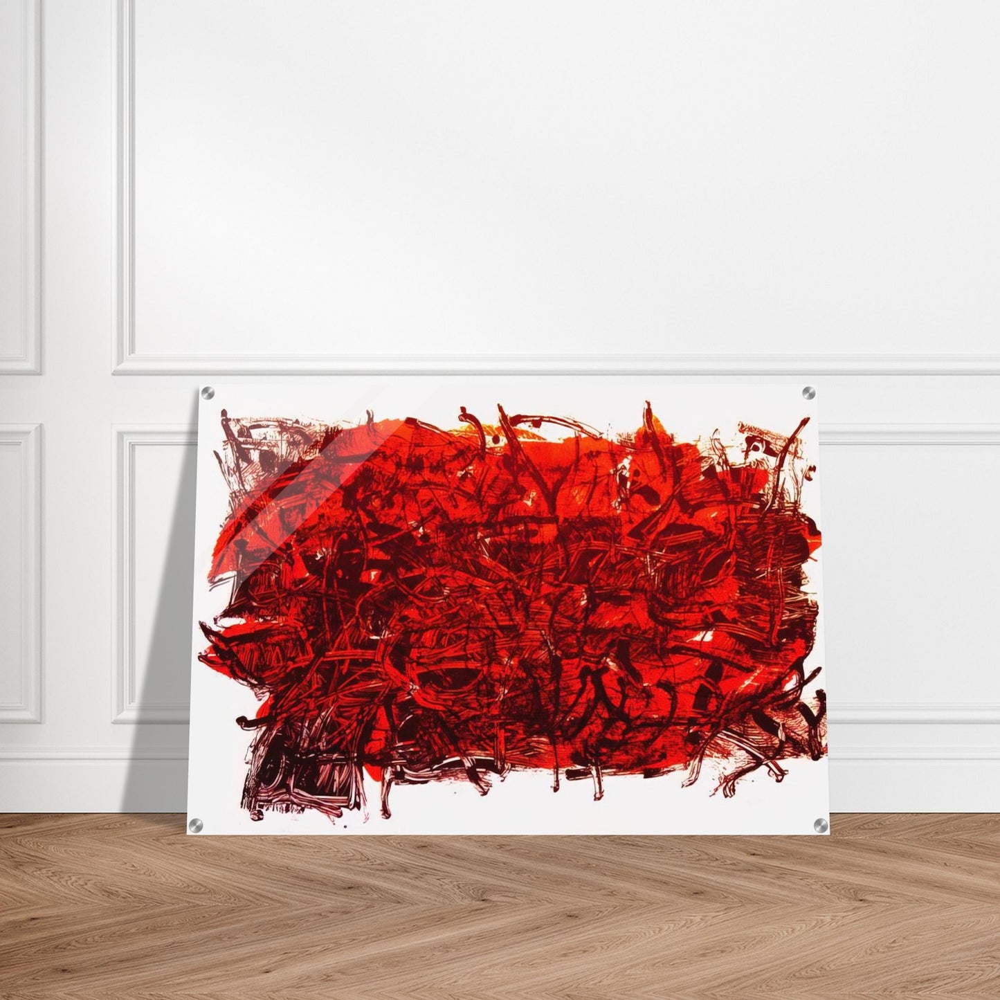 Leaves III - Jean-Paul Riopelle Acrylic Print - 70x100 cm / 28x40″ inches