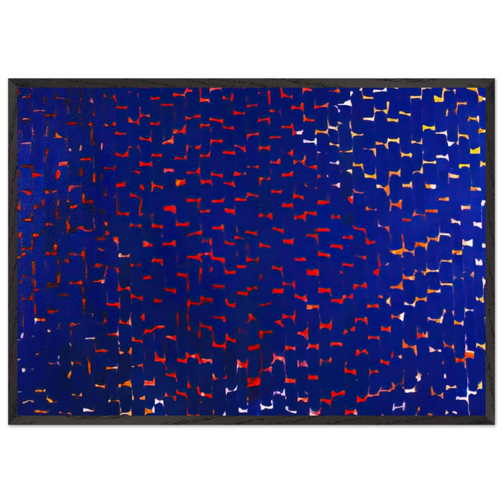 EVENING GLOW 1972 - Alma Woodsey Thomas 70x100 cm / 28x40 inches Framed Art Print – Black Wooden Frame