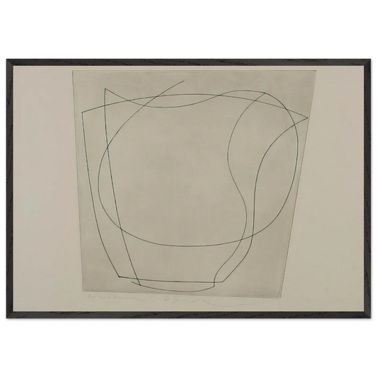 Rafael - 1967 - Ben Nicholson 70x100 cm / 28x40 inches Framed Art Print – Black Wooden Frame