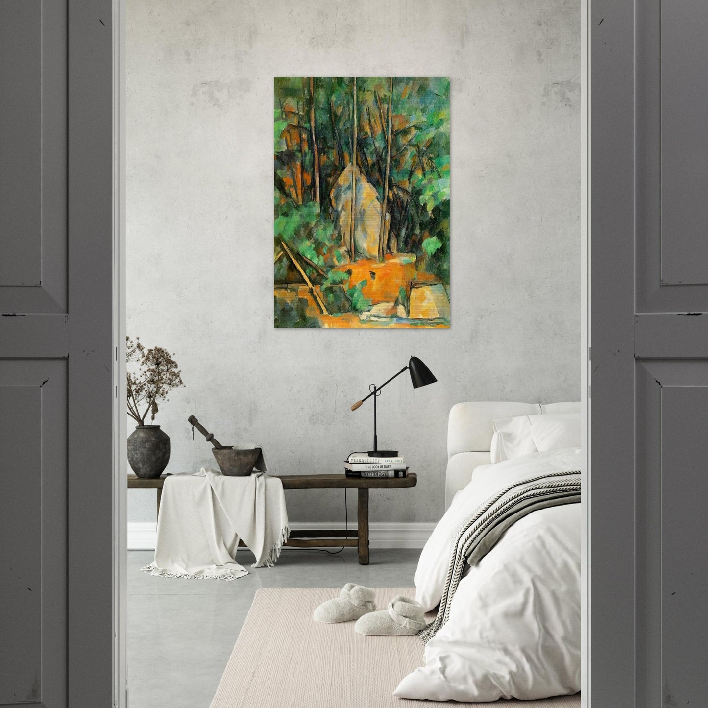 In the Park of Chateau Noir - Paul Cézanne Brushed Aluminum Print - 70x100 cm / 28x40 inches | Paul Cézanne Aluminum Print | Paul Cézanne Prints