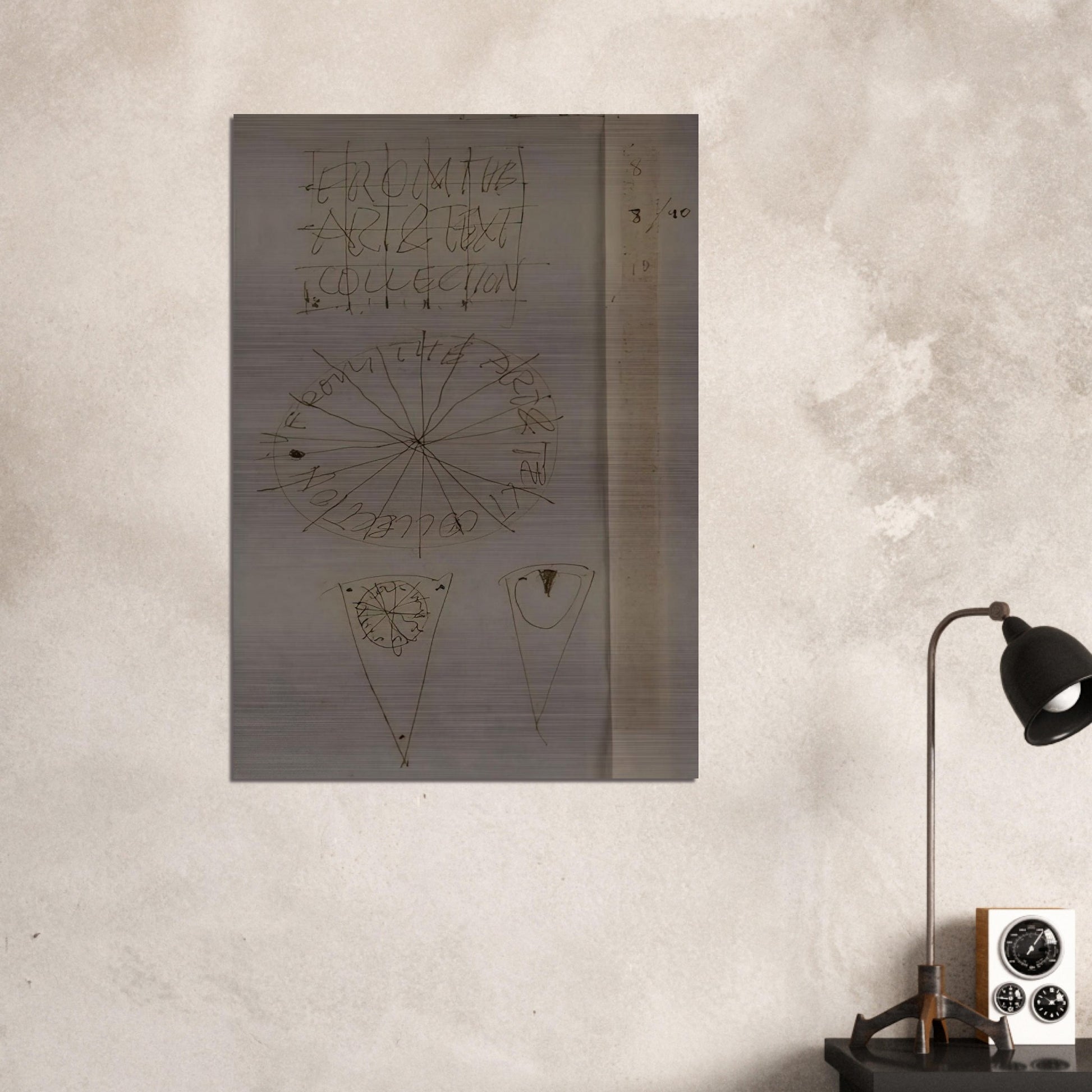 A Piece of the Pie - Conceptual Art - Billy Apple Brushed Aluminum Print - 70x100 cm / 28x40 inches | Billy Apple Aluminum Print | Billy Apple Prints