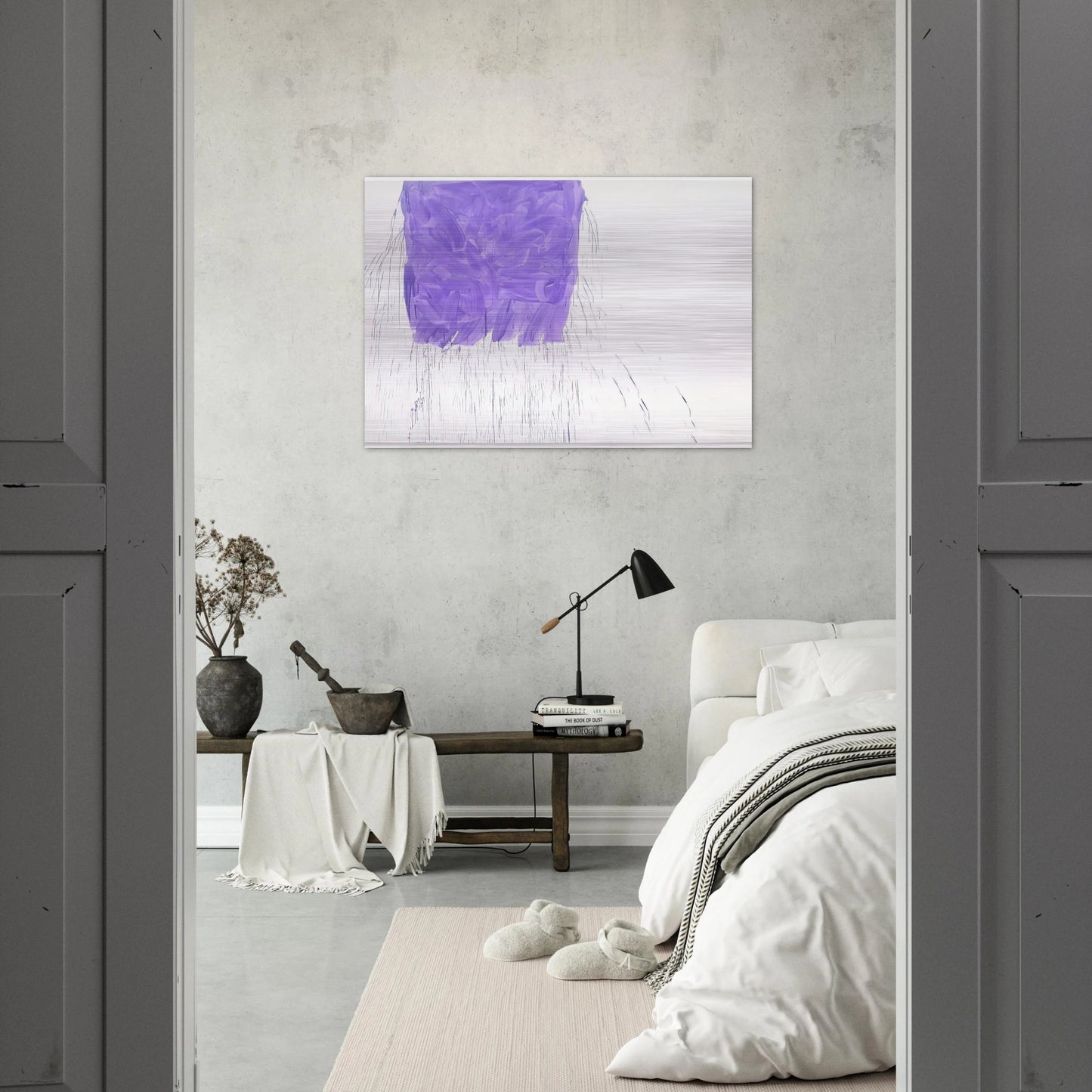 Violet - 1997 - Michel Majerus Brushed Aluminum Print - 70x100 cm / 28x40 inches | Michel Majerus Aluminum Print | Michel Majerus Prints