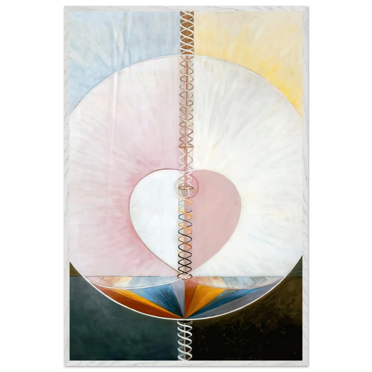 Hilma af Klint - WHAT A HUMAN BEING IS 1910 Wall art - A3 (29.7 x 42  cm) - Fine Art Poster - -