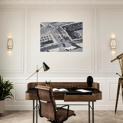 TOWNSCAPE M1 1968 - Gerhard Richter Brushed Aluminum Print - 70x100 cm / 28x40 inches | Gerhard Richter Aluminum Print | Gerhard Richter Prints