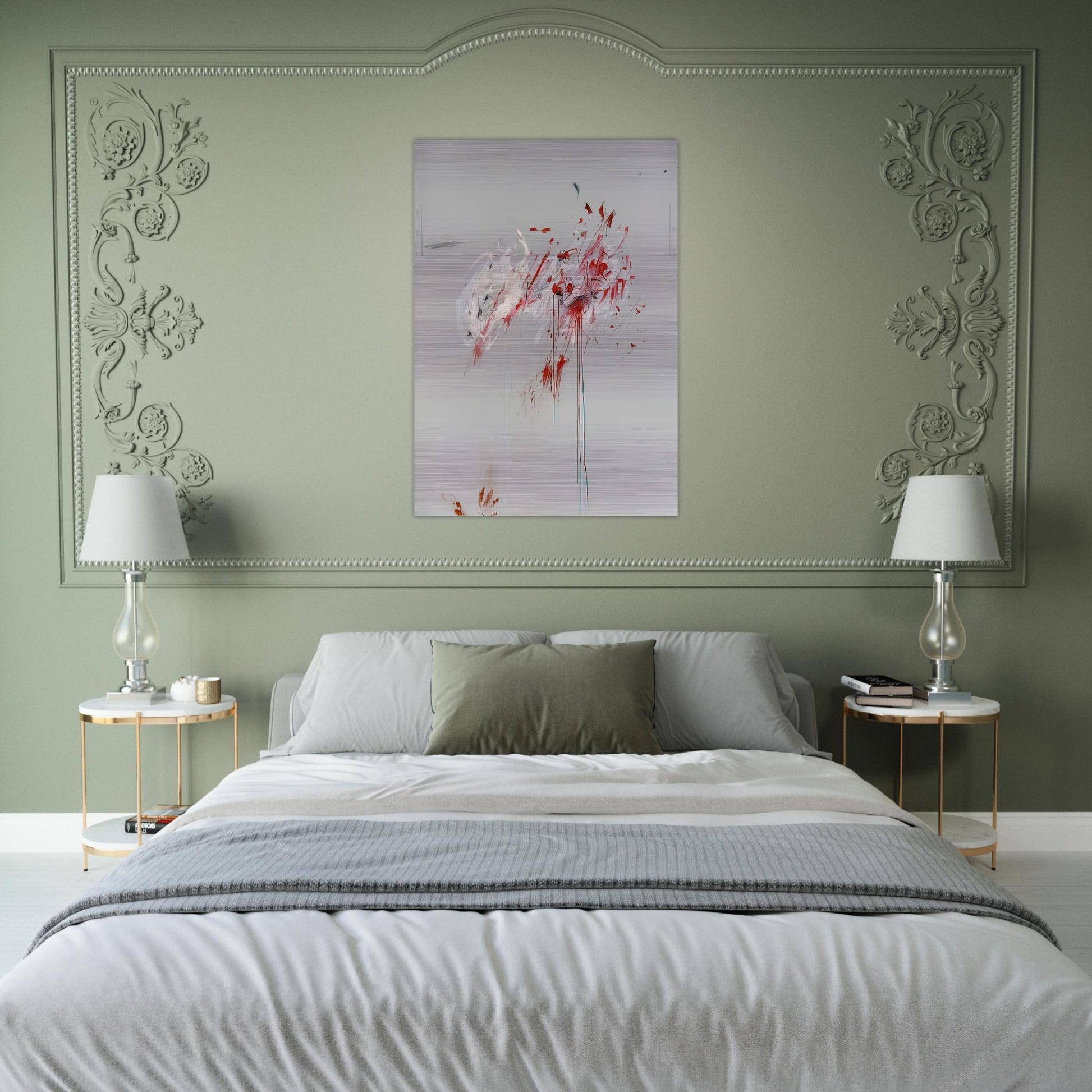 Nine Discourses on Commodus, Part III - Cy Twombly Brushed Aluminum Print - 70x100 cm / 28x40 inches | Cy Twombly Aluminum Print | Cy Twombly Prints