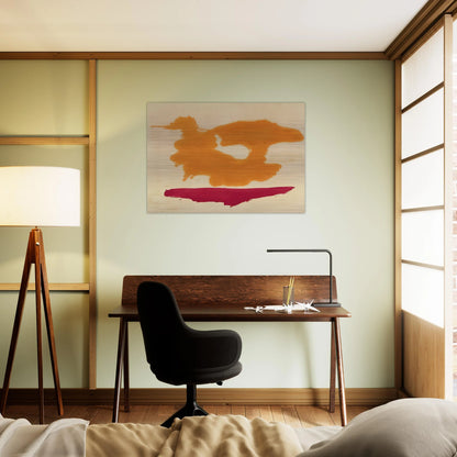 Only Orange - 1963 - Helen Frankenthaler Brushed Aluminum Print - 70x100 cm / 28x40 inches | Helen Frankenthaler Aluminum Print | Helen Frankenthaler Prints