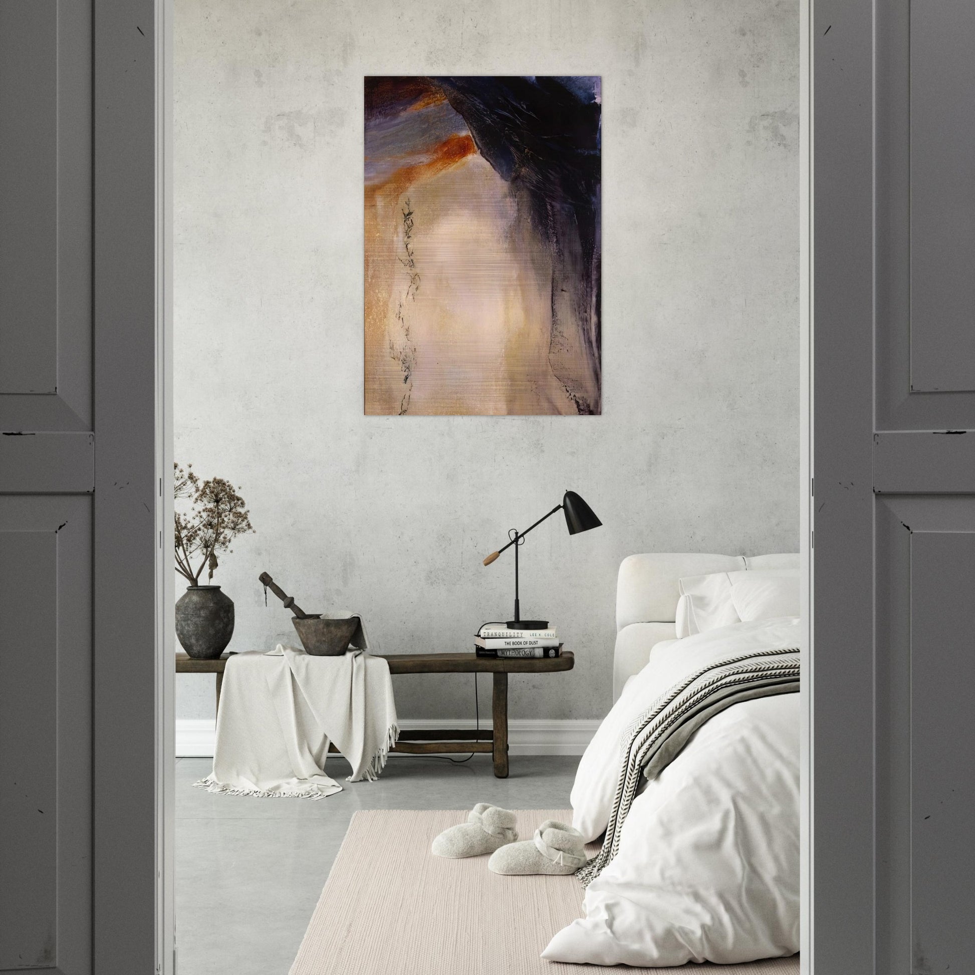 21 08 1995 1995 - Zao Wou-Ki Brushed Aluminum Print - 70x100 cm / 28x40 inches | Zao Wou-Ki Aluminum Print | Zao Wou-Ki Prints