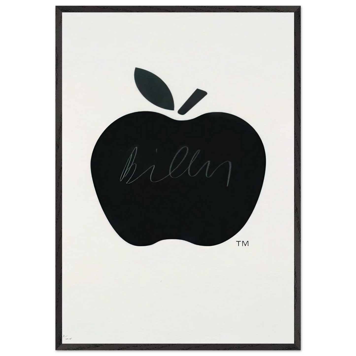 Billy Apple TM - Pop Art - Billy Apple 70x100 cm / 28x40 inches Framed Art Print – Black Wooden Frame