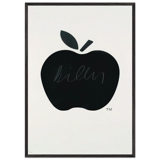 Billy Apple TM - Pop Art - Billy Apple 70x100 cm / 28x40 inches Framed Art Print – Black Wooden Frame