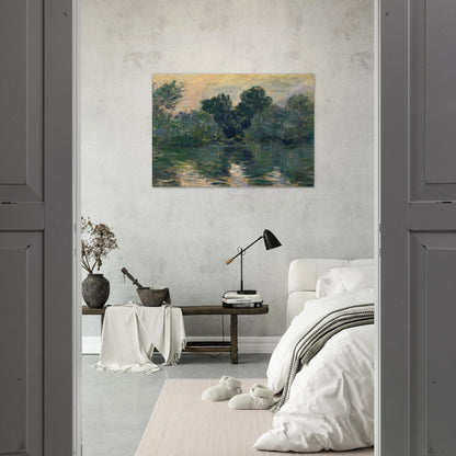 The Arm of the Seine - claude monet Brushed Aluminum Print - 70x100 cm / 28x40 inches | claude monet Aluminum Print | claude monet Prints