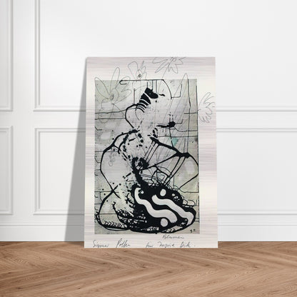 BLUMEN 1985 - Sigmar Polke Brushed Aluminum Print - 70x100 cm / 28x40 inches | Sigmar Polke Aluminum Print | Sigmar Polke Prints
