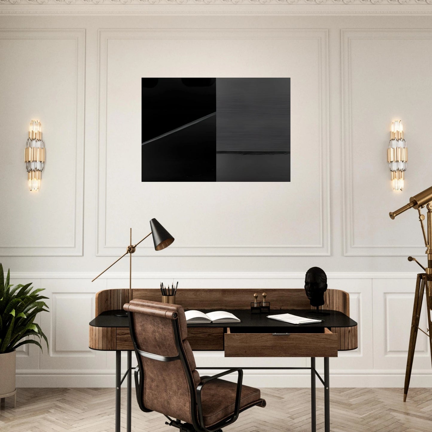 Peinture 222 x 314 cm, 24 février 2008 - 2008 - Pierre Soulages Brushed Aluminum Print - 70x100 cm / 28x40 inches | Pierre Soulages Aluminum Print | Pierre Soulages Prints