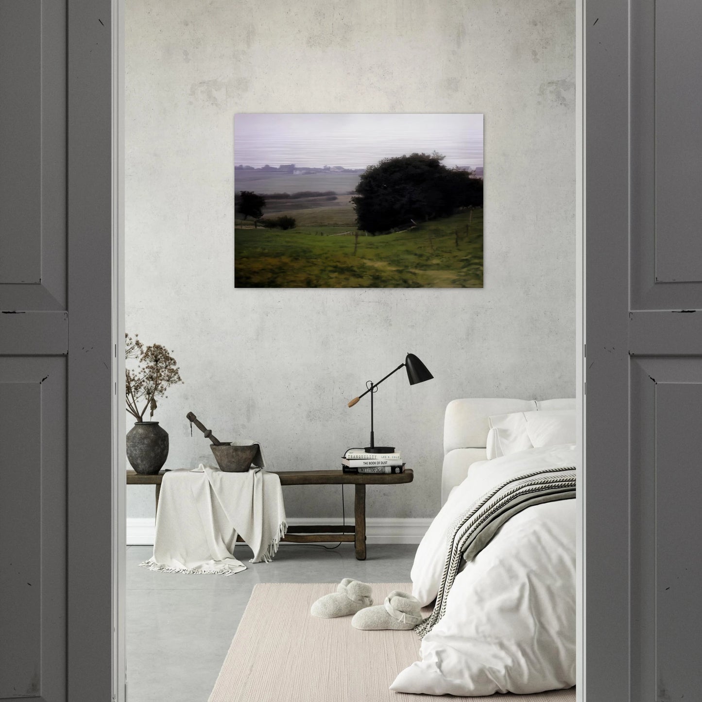 MEADOWLAND - Gerhard Richter Brushed Aluminum Print - 70x100 cm / 28x40 inches | Gerhard Richter Aluminum Print | Gerhard Richter Prints
