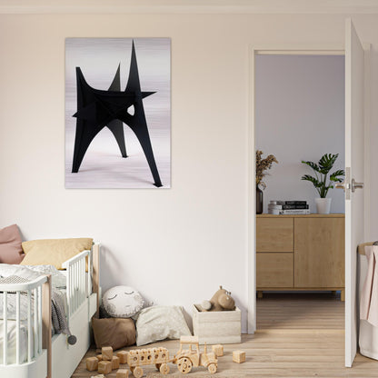 TROIS PICS INTERMEDIATE MAQUETTE 1967 - Alexander Calder Brushed Aluminum Print - 70x100 cm / 28x40 inches | Alexander Calder Aluminum Print | Alexander Calder Prints