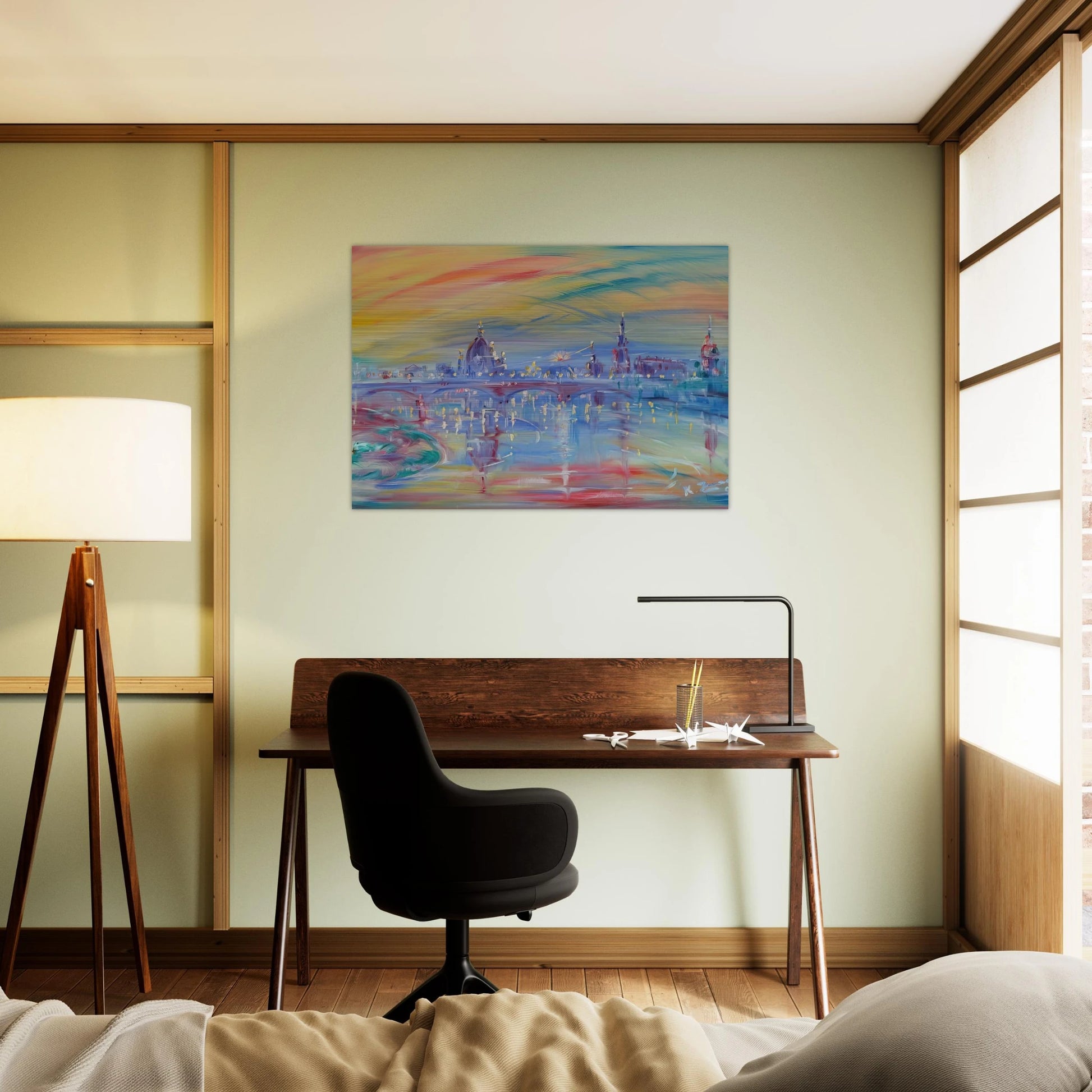 View of Rome and the Tiber - Konrad Zuse Brushed Aluminum Print - 70x100 cm / 28x40 inches | Konrad Zuse Aluminum Print | Konrad Zuse Prints