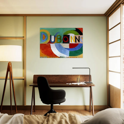 DUBONNET - Sonia Delaunay Brushed Aluminum Print - 70x100 cm / 28x40 inches | Sonia Delaunay Aluminum Print | Sonia Delaunay Prints