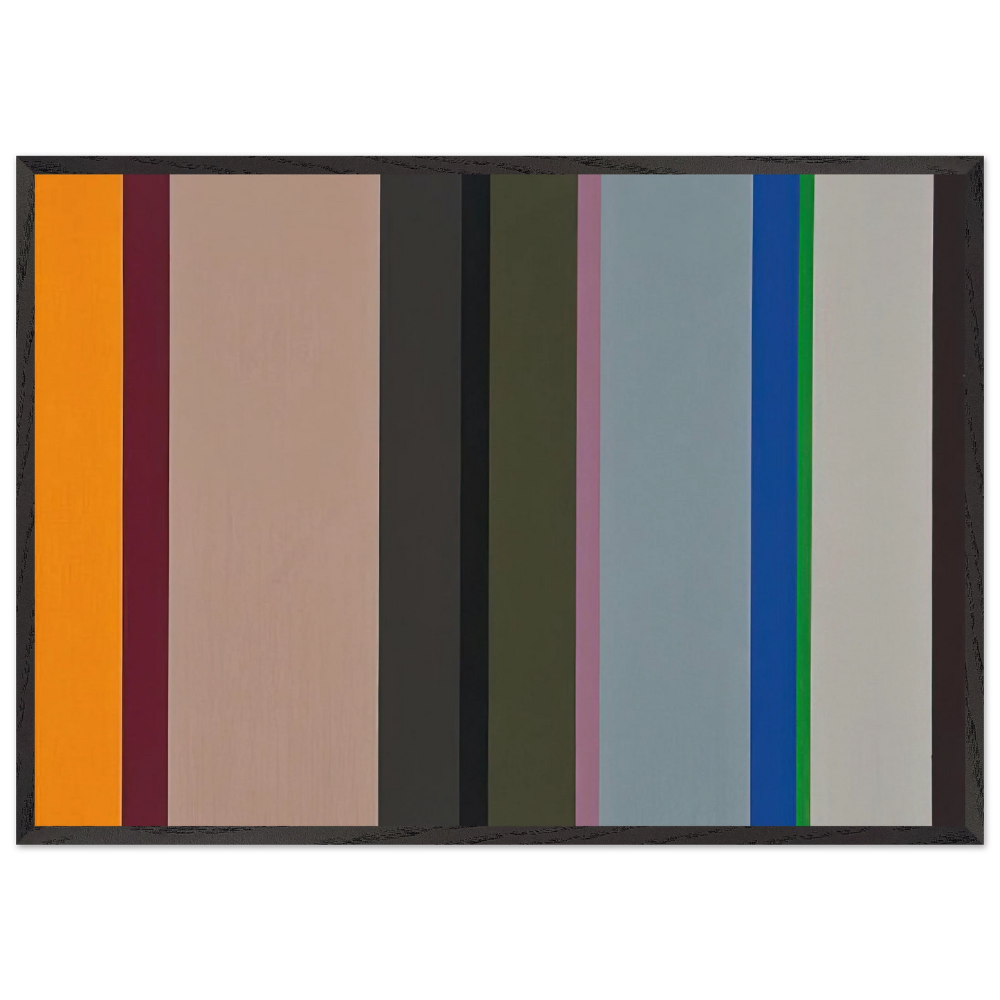 VS - 1960 - Karl Benjamin 70x100 cm / 28x40 inches Framed Art Print – Black Wooden Frame