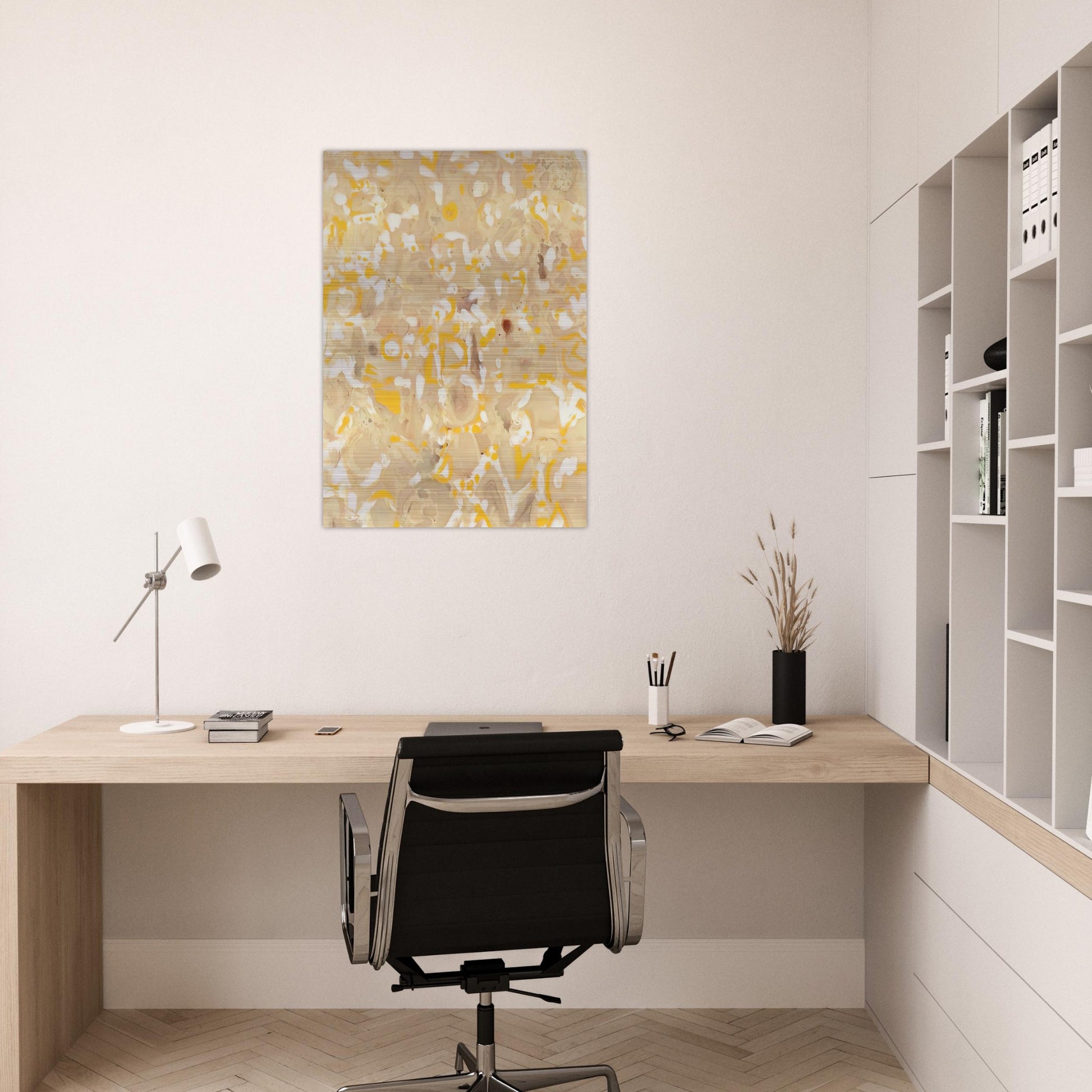 Hieroglyphs No. 12 - Lee Krasner Brushed Aluminum Print - 70x100 cm / 28x40 inches | Lee Krasner Aluminum Print | Lee Krasner Prints