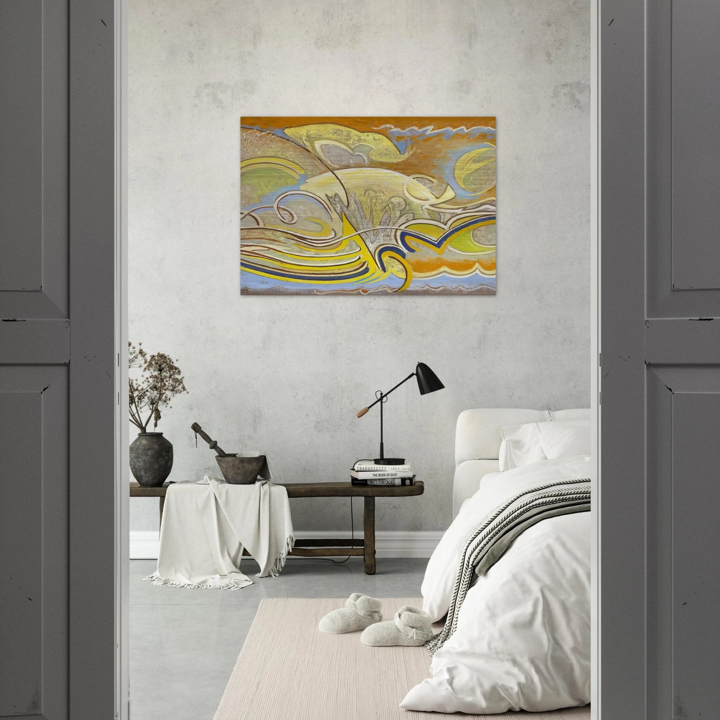 Abstraction 30 - 1955 - Lawren Harris Brushed Aluminum Print - 70x100 cm / 28x40 inches | Lawren Harris Aluminum Print | Lawren Harris Prints