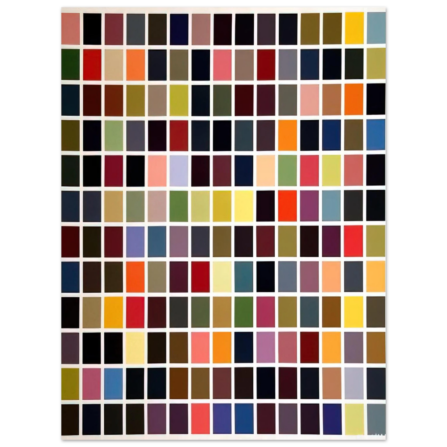 Gerhard Richter - 180 COLORS  75x100 cm / 30x40inches Fine Art Poster