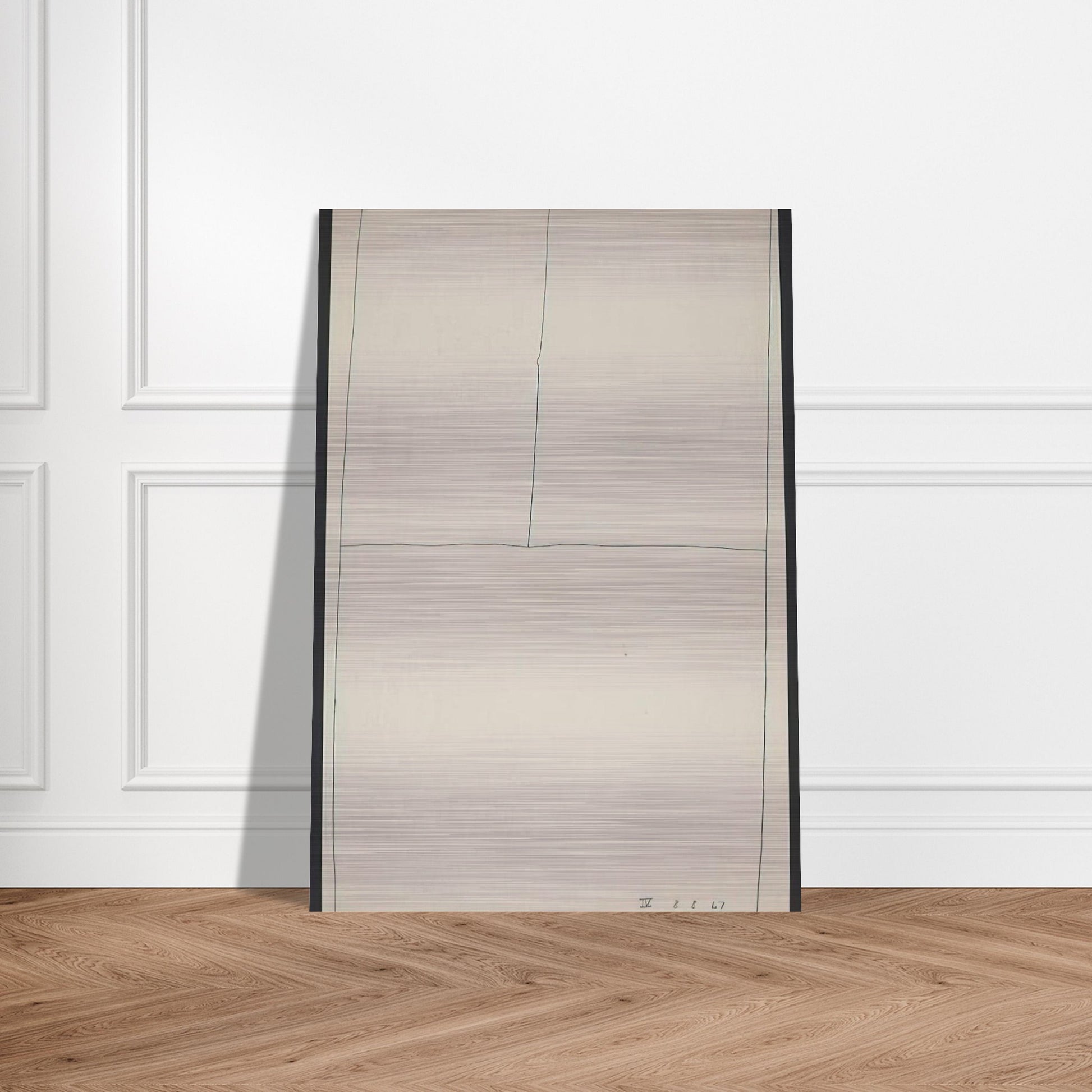 Twentieth Century Ikon Series 8.8.67 IV - 1967 - Bob Law Brushed Aluminum Print - 70x100 cm / 28x40 inches | Bob Law Aluminum Print | Bob Law Prints