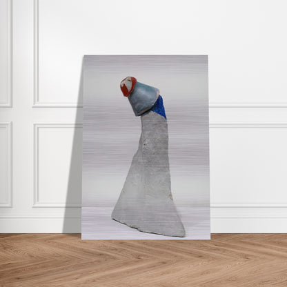 THE CLOWN 1947 - Kurt Schwitters Brushed Aluminum Print - 70x100 cm / 28x40 inches | Kurt Schwitters Aluminum Print | Kurt Schwitters Prints