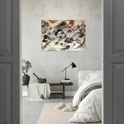 FIRST ABSTRACT WATERCOLOR 1910 - Wassily Kandinsky Brushed Aluminum Print - 70x100 cm / 28x40 inches | Wassily Kandinsky Aluminum Print | Wassily Kandinsky Prints