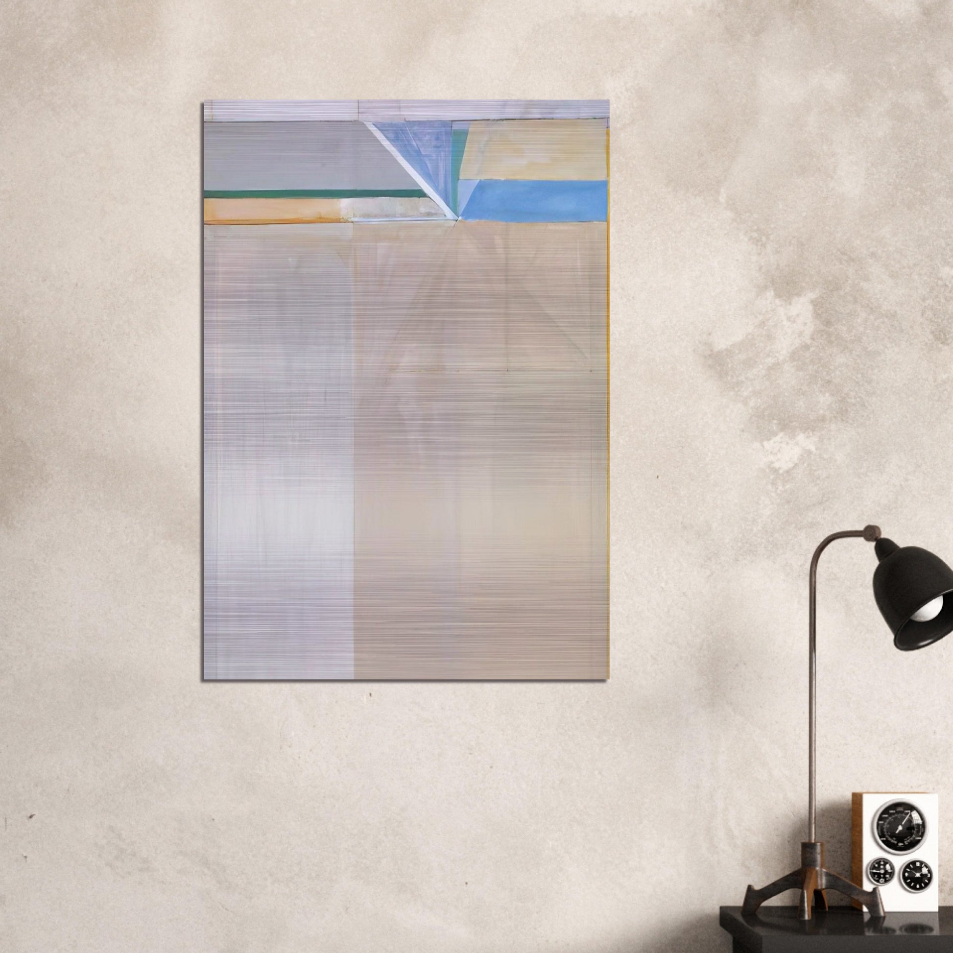 Ocean Park #46 - Richard Diebenkorn Brushed Aluminum Print - 70x100 cm / 28x40 inches | Richard Diebenkorn Aluminum Print | Richard Diebenkorn Prints