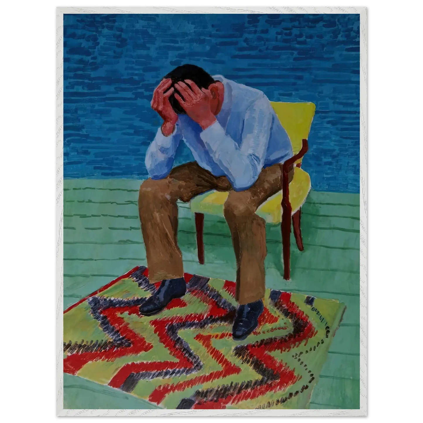 David Hockney - David Hockney Wall art - A3 (29.7 x 42  cm) - Fine Art Poster - -