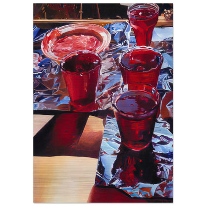 Red Currant Jelly - 1972 - Mary Pratt Brushed Aluminum Print - 70x100 cm / 28x40 inches | Mary Pratt Aluminum Print | Mary Pratt Prints